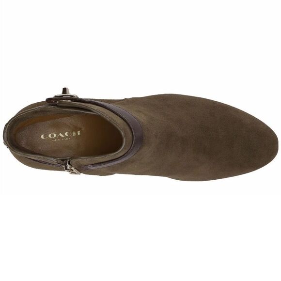 COACH Women’s Patricia Suede Leather Ankle Booties in the Size 9M - Picture 5 of 16